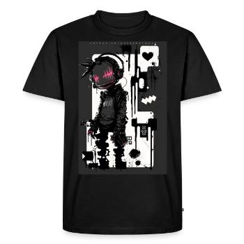 Cyberpunk par ART8NS - Art ON Streetwear - T-shirt Premium bio Homme - noir - Devant - Nico (187cm)