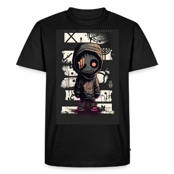 Momie par ART8NS - Art ON Streetwear - T-shirt Premium bio Homme - noir - Devant - Nico (187cm)