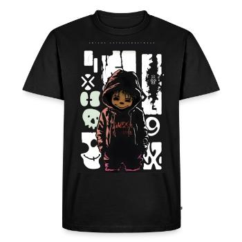 Pooh par ART8NS - Art ON Streetwear - T-shirt Premium bio Homme - noir - Devant - Nico (187cm)