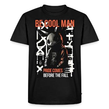 Hochmut par ART8NS - Art ON Streetwear - T-shirt Premium bio Homme - noir - Devant - Nico (187cm)