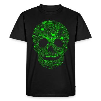 Gothique Skull Goth Style Dark Heavy Metal WGT - T-shirt Premium bio Homme - noir - Devant - Nico (187cm)