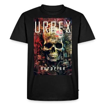 Urbex surprise ART8NS - Art ON Streetwear - Men's Premium Organic T-Shirt - black - Front - Nico (187cm)