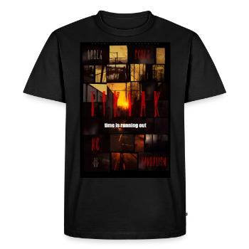 Tik,Tak, Urbex par ART8NS - Art ON Streetwear - T-shirt Premium bio Homme - noir - Devant - Nico (187cm)
