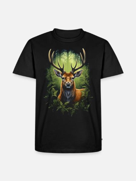 Deer - Men's Premium Organic T-Shirt - black