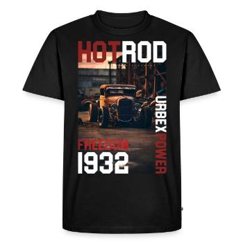Hot Rod par ART8NS - Art ON Streetwear - T-shirt Premium bio Homme - noir - Devant - Nico (187cm)