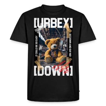 Urbex Teddy by ART8NS - Art ON Streetwear - T-shirt Premium bio Homme - noir - Devant - Nico (187cm)
