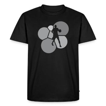 Joueur de basket-ball Joueur de basket-ball - T-shirt Premium bio Homme - noir - Devant - Nico (187cm)