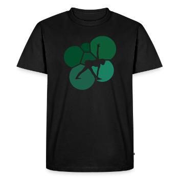 Yoga Mantra Pilates Sun Salutation - Men's Premium Organic T-Shirt - black - Front - Nico (187cm)