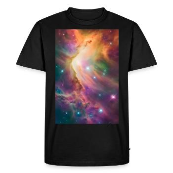 Unknown Star Nebula 1 - Men's Premium Organic T-Shirt - black - Front - Nico (187cm)