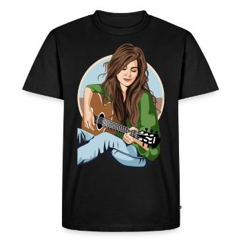 My Music - Men's Premium Organic T-Shirt - black - Front - Nico (187cm)