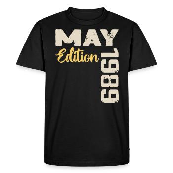 May 1989 Birthday May 1989 Gift May 1989 May - Men's Premium Organic T-Shirt - black - Front - Nico (187cm)