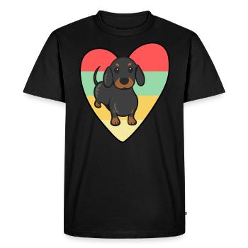 Easily Distracted by wieners - Men's Premium Organic T-Shirt - black - Front - Nico (187cm)