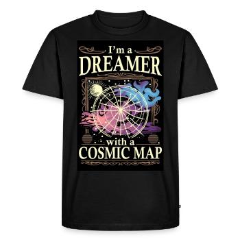 Je suis un Rêveur - T-shirt Premium bio Homme - noir - Devant - Nico (187cm)