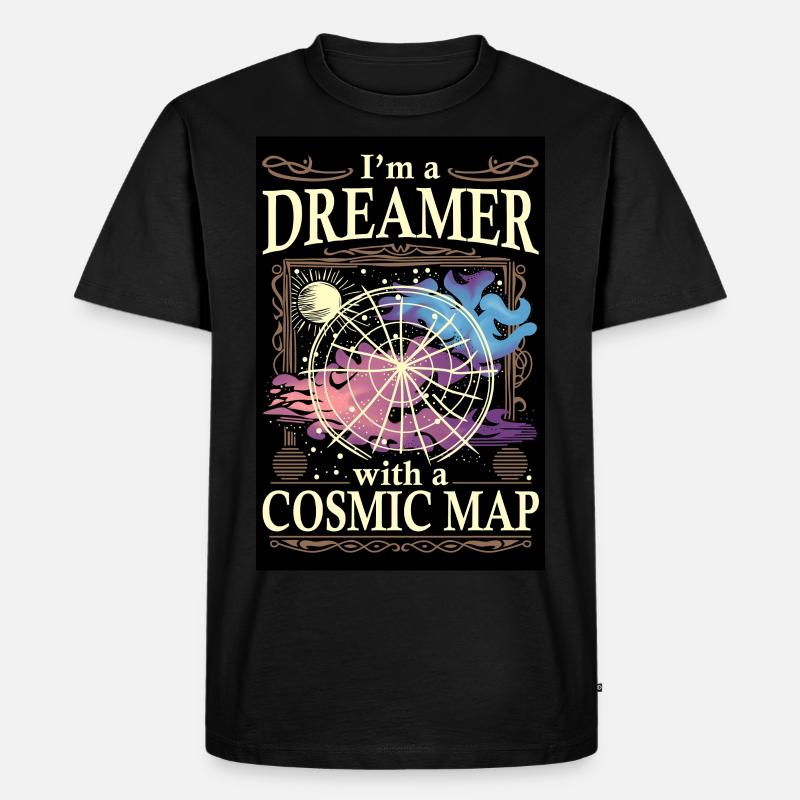 Ich bin ein Träumer - Männer Premium Bio T-Shirt - Schwarz