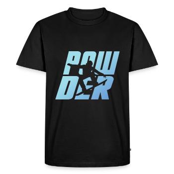 Snowboarder, Snowboard, Snowboard - Poudreuse - T-shirt Premium bio Homme - noir - Devant - Nico (187cm)