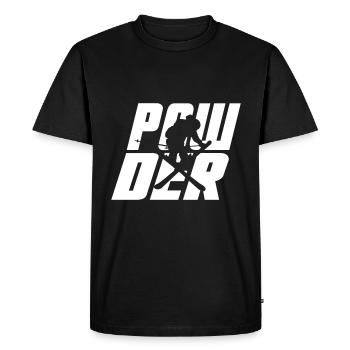 Ski Freestyle, Ski - Poudreuse - T-shirt Premium bio Homme - noir - Devant - Nico (187cm)