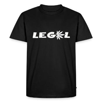 Cannabis Leaf Legal Cannabis Club High Indica Weed - T-shirt Premium bio Homme - noir - Devant - Nico (187cm)
