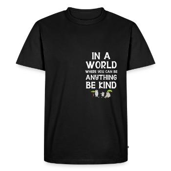 Cadeau d’éléphant pour Proboscis Africa Wilderness Zoo - T-shirt Premium bio Homme - noir - Devant - Nico (187cm)