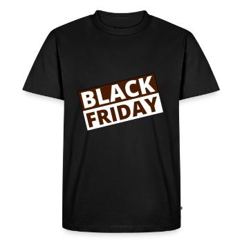 black Friday - T-shirt Premium bio Homme - noir - Devant - Nico (187cm)