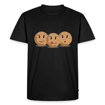 Biscuits - T-shirt Premium bio Homme - noir - Devant - Nico (187cm)