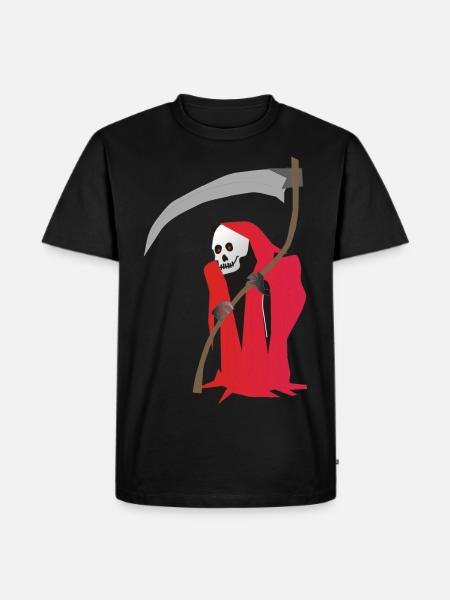 Der Sensenmann - Männer Premium Bio T-Shirt - Schwarz