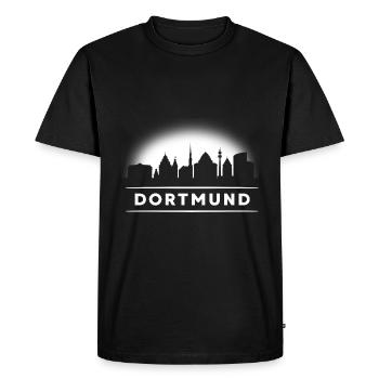 Dortmund Skyline Ruhrpott Ruhr Area Dortmunder - T-shirt Premium bio Homme - noir - Devant - Nico (187cm)
