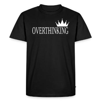 TROP RÉFLÉCHIR - T-shirt Premium bio Homme - noir - Devant - Nico (187cm)