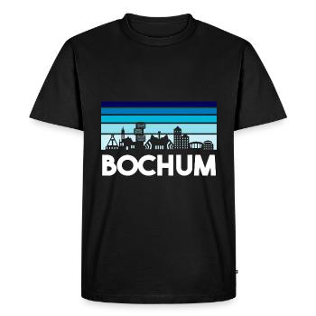 Bochum Bochum Ruhrpott Ruhr Région Ruhrstadt - T-shirt Premium bio Homme - noir - Devant - Nico (187cm)