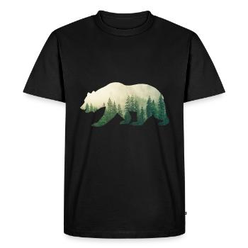Grizzly - T-shirt Premium bio Homme - noir - Devant - Nico (187cm)
