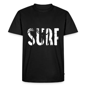 Surf surfeur surf planche de surf surf - T-shirt Premium bio Homme - noir - Devant - Nico (187cm)