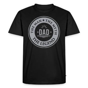 Birthday Gift Father Father's Day Birthday Sco - Men's Premium Organic T-Shirt - black - Front - Nico (187cm)