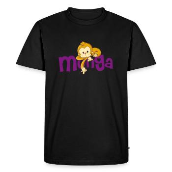 Munga - Men's Premium Organic T-Shirt - black - Front - Nico (187cm)