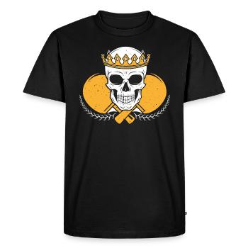 Tennis de table Tennis Ping Pong Cadeau Hobby Sport - T-shirt Premium bio Homme - noir - Devant - Nico (187cm)