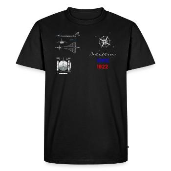 Aviation since 1922 supersonic flight instrument - Men's Premium Organic T-Shirt - black - Front - Nico (187cm)
