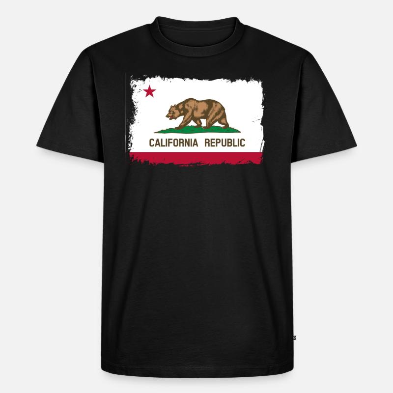 California - Geschenkidee - Männer Premium Bio T-Shirt - Schwarz