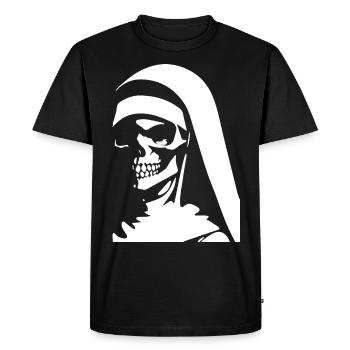 Le charme énigmatique abonde dans Unholy Nun, Satanic, a - T-shirt Premium bio Homme - noir - Devant - Nico (187cm)