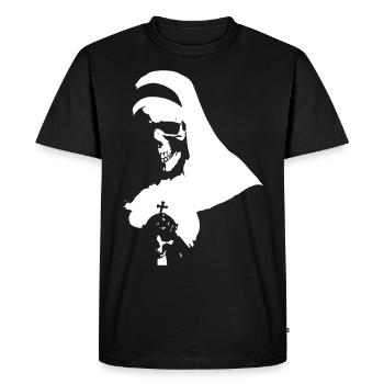 Embrassez les ombres avec la nonne satanique, occulte et - T-shirt Premium bio Homme - noir - Devant - Nico (187cm)