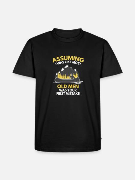 A Kayak Old Man - Men's Premium Organic T-Shirt - black