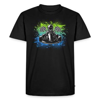 Go-Kart Motorsport Karts Garçons Enfants Kart Racing - T-shirt Premium bio Homme - noir - Devant - Nico (187cm)