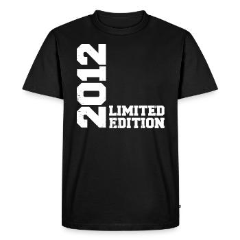 Cadeau Anniversaire Millésime 2012 Classique 2012 - T-shirt Premium bio Homme - noir - Devant - Nico (187cm)