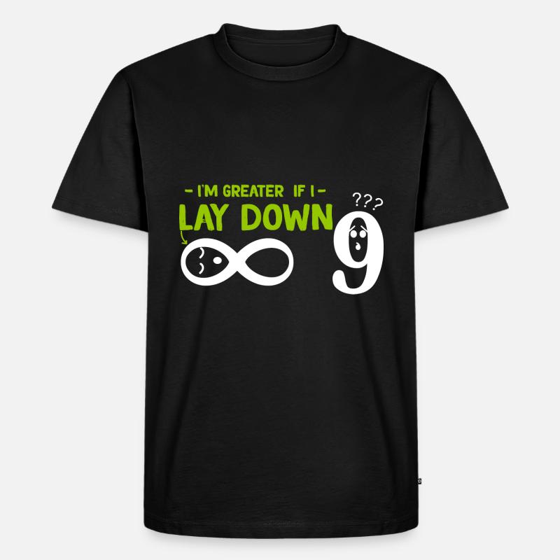 8 Unendliche Mathematik - Männer Premium Bio T-Shirt - Schwarz