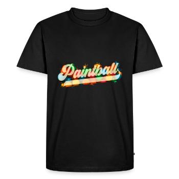 Paintball Airsoft Gotcha Marqueur - T-shirt Premium bio Homme - noir - Devant - Nico (187cm)