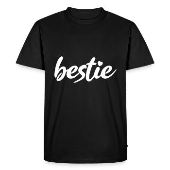 Best Best Best Hearts - Men's Premium Organic T-Shirt - black - Front - Nico (187cm)