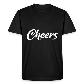 À votre santé - T-shirt Premium bio Homme - noir - Devant - Nico (187cm)