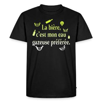 Dad Dad Humor Joke Gift Favorite Beer - Men's Premium Organic T-Shirt - black - Front - Nico (187cm)