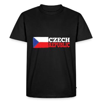 Czech Republic - Men's Premium Organic T-Shirt - black - Front - Nico (187cm)