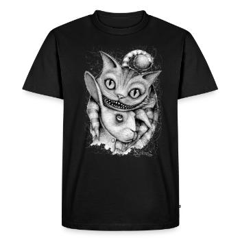 Sorcière et Bianconiglio - T-shirt Premium bio Homme - noir - Devant - Nico (187cm)