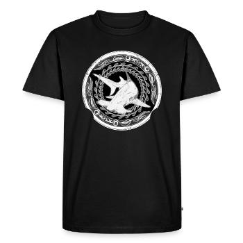 Bimini Hammerhead Shark - Men's Premium Organic T-Shirt - black - Front - Nico (187cm)