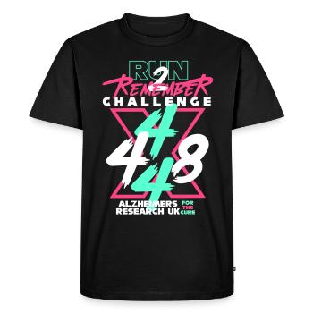 R2R 2024 - Men's Premium Organic T-Shirt - black - Front - Nico (187cm)