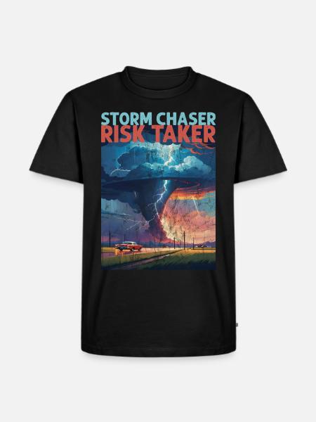 STORM CHASER T-Shirt - Männer Premium Bio T-Shirt - Schwarz